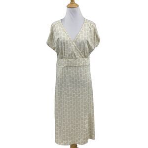Royal Robbins Dress Womens M Medium Beige Essential Surplice Dash Standard Fit